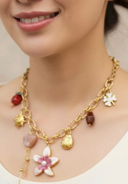 Collier breloque stella