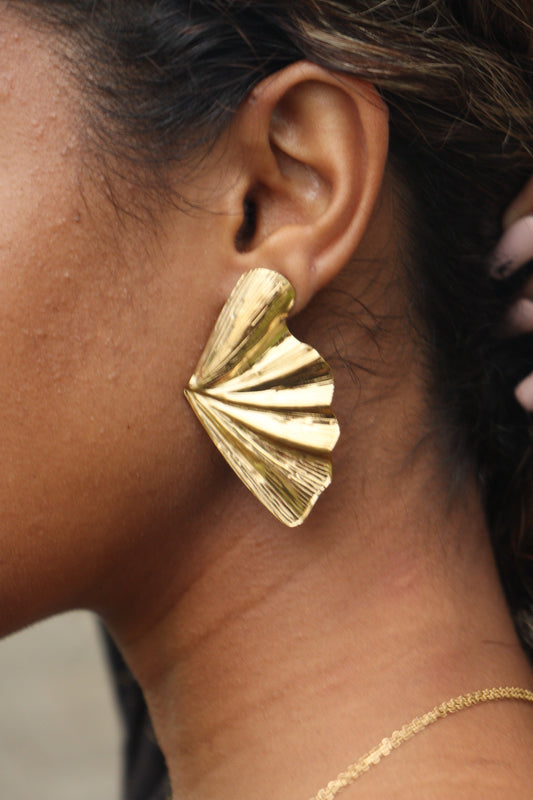 Boucle d'oreilles évantail
